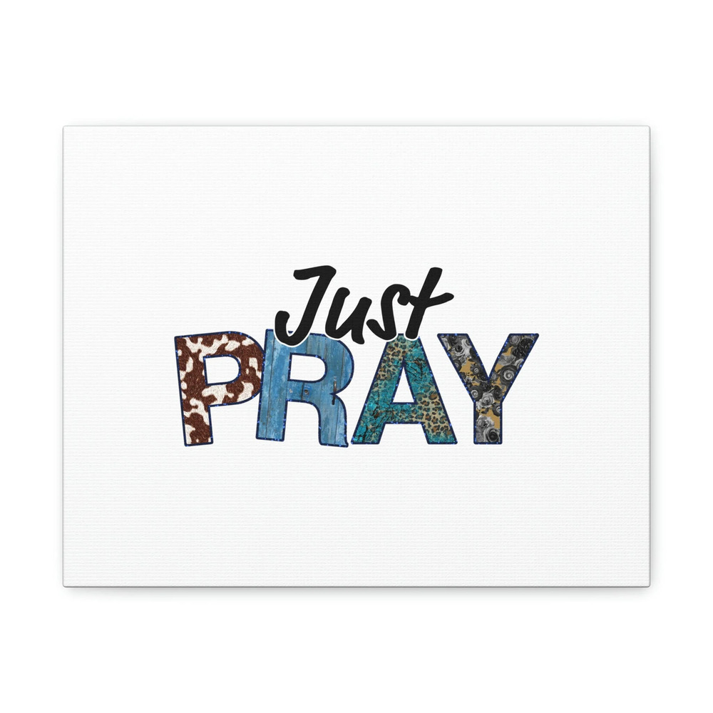 Scripture Walls Just Pray Ephesians 6:18 White Christian Wall Art Bible Verse